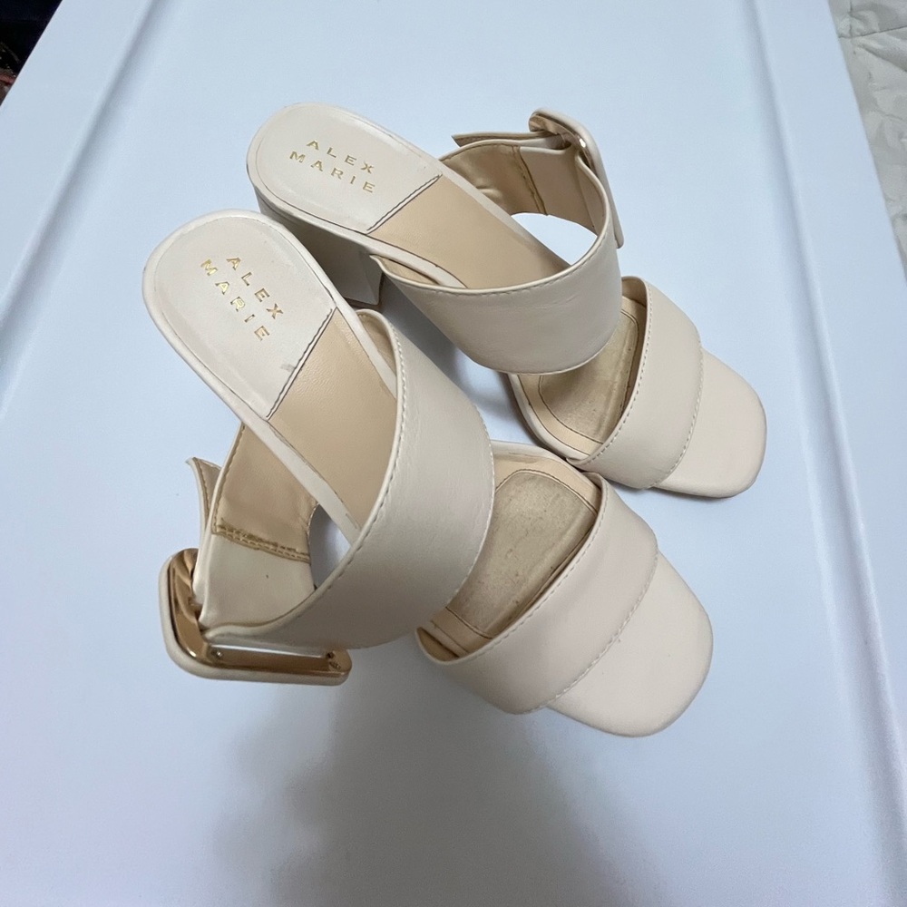 Women’s Off White Block Heel
